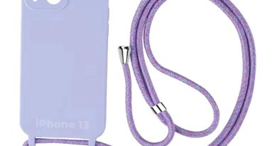 Case Capa Capinha Facility Com Cordão Alça Para iPhone 13 (Lilás)