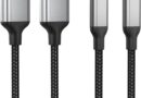 Cabo curto Lightning de 50 cm, [certificado MFi], pacote com 2 carregadores de iPhone de 20 W, carregamento rápido para carro, cabo trançado Apple Carplay de 3,8 m para iPhone 14 13 12 11 Pro Max Mini