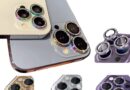 Kit Película Lentes De Câmera iPhone C/Strass kit Protetor Câmera Iphone Modelos Cores11 12 13 14 15, Mini, Plus, Pro, Pro Max (Azul, Iphone 15 Pro e 15 Pro Max)