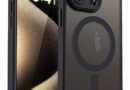 BEMMY Capa Capinha Para iPhone, Capa Magnética Para iPhone com Protetor de Lente de Câmara, Compatível com iPhone Mag-Safe, Mate, à Prova de Choque, Translúcida, Anti-impressão Digital