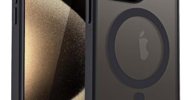 BEMMY Capa Capinha Para iPhone, Capa Magnética Para iPhone com Protetor de Lente de Câmara, Compatível com iPhone Mag-Safe, Mate, à Prova de Choque, Translúcida, Anti-impressão Digital