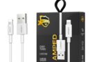 Cabo USB para Lightning Reforçado 1M, Compatível com iPhone 6 7 8 X Xs 11 Se 12 Xr 13 14 Pro Max, Carregamento Turbo e Transferência de Dados Trançado 3.1A Amped – Danet