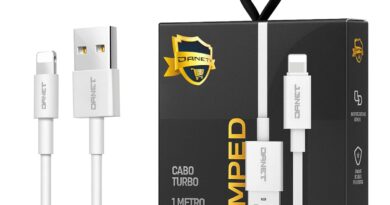 Cabo USB para Lightning Reforçado 1M, Compatível com iPhone 6 7 8 X Xs 11 Se 12 Xr 13 14 Pro Max, Carregamento Turbo e Transferência de Dados Trançado 3.1A Amped – Danet