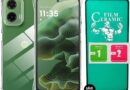 Kit Capa Capinha para Motorola G35 Anti Impacto Premium Transparente + Película Cerâmica 9D