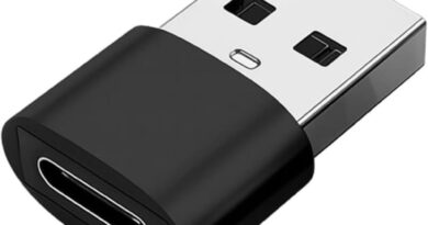 Adaptador USB Tipo C para USB Comum (Tipo A), Carregamento Rápido 30W, OTG Plug, Compatível com iPhone 11 12 13 14 Pro Max, Android, Carro, Power Bank, Transferência de Dados