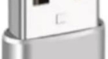 Adaptador USB Tipo C para USB Comum (Tipo A), Carregamento Rápido 30W, OTG Plug, Compatível com iPhone 11 12 13 14 Pro Max, Android, Carro, Power Bank, Transferência de Dados (Prata)