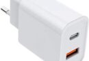 Carregador Universal Ultra Rápido/Turbo Duo, USB-C e USB-A Power Delivery 40W, 9.1 A Quick Charge 4.0