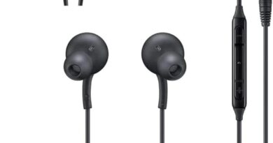 Fone de Ouvido com Fio Premium P2 (3.5mm) – À Prova de Suor, Microfone, Áudio Profissional, Leve, Cabo Anti-Emaranhamento para Smartphone, Tablet, PC, Notebook, MP3 – Preto