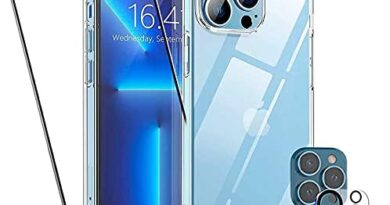 CORONITAS Capa Anti Impacto Compatível com iPhone 13, iPhone 14, iPhone 15, iPhone 16 + Película 3D Vidro + Película Câmera Transparente, Kit Aplicação Incluso