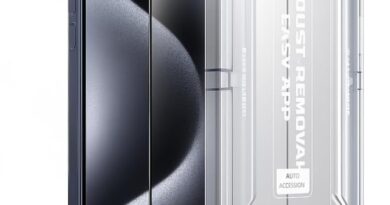 Kit 2 Película 3D Vidro com Aplicador para iPhone (Todos os Modelos) – Anti Impacto, Resistência Premium e Proteção SafeCare – Compatível iPhone 16 Pro Max Premium® (15 Pro)