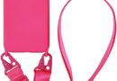 CQUUKOI Compatível com iPhone 11 Pro Max, capa de telefone transversal com cordão, capa de silicone macio fofa com alça de ombro ajustável, protetor à prova de choque compatível com mulheres meninas