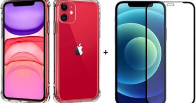 Kit Capinha + Pélicula Premium Case Anti Schok Slim Para iPhone Capa trânsparente (iPhone 13) Anti-Impacto Linha Luxo -(Toda Linha Apple Iphone 11/12/13/14/15/16 Pro/Pro Max)