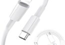 Cabo USB-C para iPhone 30W, Compatível com iPhone 7 ao 14 Pro Max, 1 Metro, Branco, Super Resistente Alta Velocidade