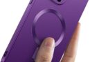 Capinha Capa Protetora Magnética Premium Fosca Anti Impacto Proteção de Câmera Compatível com iPhone (Roxo, iPhone 15 Pro Max)