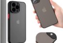 Capa Capinha Fosca Slim Premium Antiqueda para Apple iPhone 14 15 16 (Preto, iPhone 13 Pro Max)