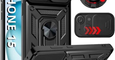 Capa Capinha Armor Anti Impacto Ring Luxo Para iphone 15 (Tela 6.1) + Anel Giratorio + Proteção De Câmera – Proteção Militar