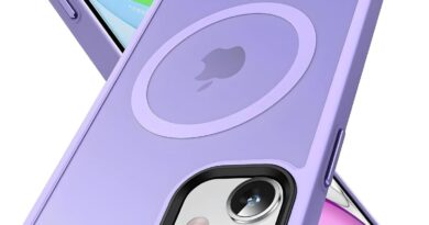 Capa Capinha Translucida Fosca Magnética Anti Impacto Premium Macia Protetora Compatível com iPhone (Roxo, iPhone 13/14)