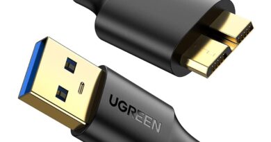 UGREEN Cabo micro USB 3.0 USB 3.0 tipo A macho para cabo micro B compatível com disco rígido de câmera Samsung Galaxy S5 Note 3 e mais 1,5 pés