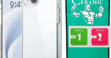 Capa Capinha Case Compatível iPhone 15 Cristal Transparente Space + Pelicula 9D Cerâmica, Não Amarela, Slim Rígida