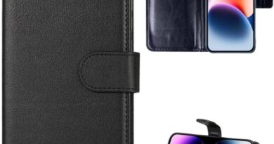 Capa Capinha Carteira Para iPhone 14 Case Porta Cartões Em Couro Flip Wallet 360 Anti Impacto (iPhone 14)