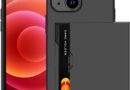 Eitsevn Capa de celular para iPhone 12 com porta-cartões para iPhone 12, capa carteira para 2 cartões, camada dupla, resistente, à prova de choque, oculta, compartimento para cartão, fina, para iPhone