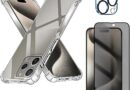 Capa Capinha Anti Impacto + Película Premium Privacidade + Película de Câmera Compatível Com iPhone 15, 15 Plus, 15 Pro, 15 Pro Max – (Hard Glass Store) (iPhone 15 (6.1))