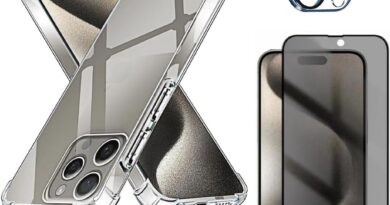 Capa Capinha Anti Impacto + Película Premium Privacidade + Película de Câmera Compatível Com iPhone 15, 15 Plus, 15 Pro, 15 Pro Max – (Hard Glass Store) (iPhone 15 (6.1))