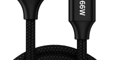 Cabo USB-C para USB-C 66W Premium – Carregamento Ultra-Rápido, Nylon Reforçado e Compatível iPhone 15/16/17