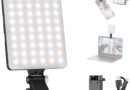 Neewer Lâmpada de vídeo para celular LED, 3 modos de luz/brilho ajustável/bateria de lítio recarregável de 2000 mAh integrada e grampo de telefone compatível com iPhone Samsung Huawei