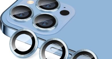 Película Protetora Lente Enfeite Câmera Compatível com iPhone 14 (Azul Comum)