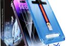 MAGIC JOHN Pacote com 2 películas protetoras de tela de vidro temperado para iPhone 14 Pro Max de 6,7 polegadas, instalação automática de eliminação de poeira, sem bolhas, compatível com ilha dinâmica, transparente HD,