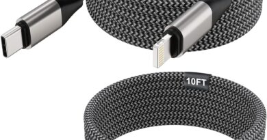 Cabo USB C para Lightning, pacote com 2 cabos de carregamento rápido para iPhone de 3 metros, suporta cabos de carregamento de nylon 20W compatível com iPhone 12/12 Pro Max/12 Pro/11/11 Pro/X/XS/XR/XS Max/8/8 Plus/SE