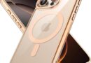 JETech Capa Magnética para iPhone 16 Pro 6,3 Polegadas Compatível com MagSafe, Case Protetora de Telefone à Prova de Choque, Capinha Parte Traseira Transparente Anti-Riscos (Deserto)