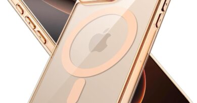 JETech Capa Magnética para iPhone 16 Pro 6,3 Polegadas Compatível com MagSafe, Case Protetora de Telefone à Prova de Choque, Capinha Parte Traseira Transparente Anti-Riscos (Deserto)
