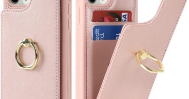 Lipvina Capa para iPhone 11 Pro Max com porta-cartão, suporte para cartão de crédito, suporte de anel, capa carteira de telefone fofa à prova de choque para mulheres (6,5 polegadas, ouro rosa)