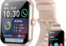 Smartwatch,Relógio Inteligente Tela Full Touch 1.85″ para Mulheres,100+ Modos Esportivos,Chamadas Bluetooth, Assistente de Voz, Compatível com iOS/Android,Inclui 2 Pulseiras,Rosa