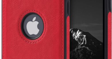 Capa protetora de couro compatível com iPhone 12 Pro Max, capa híbrida de TPU para iPhone 12 Pro Max 6,7 polegadas (vermelha) (vermelho, iPhone 12 Pro Max)