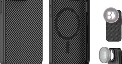 FREEWELL Capa Pro Filmmaker para iPhone 14 Pro Max – Lente Magnética e Montagem de Filtro de 17 mm Preta