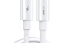 Cabo USB-C para Tipo-C 2M (2 Metros) Turbo Carregamento Rápido, Cabo de Dados, Reforçado Compatível Com iPhone 15 e Android, EXC11, Premium®
