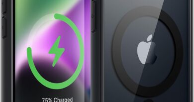 JETech Capa Magnética para iPhone 14 6,1 Polegadas Compatível com MagSafe, Case Protetora, Moldura de TPU Fosco, Capinha Parte Traseira Transparente Antiarranhões (Meia Noite)