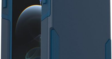 OtterBox Capa série Commuter para iPhone 12 e iPhone 12 Pro (apenas) – embalagem sem varejo – sob medida (azul)