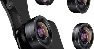 KEYWING Kit de lente de câmera de telefone 3 em 1, lente olho de peixe 198 + 120 lentes super grande-angular + lente macro 20x para iPhone Samsung Android Smartphone