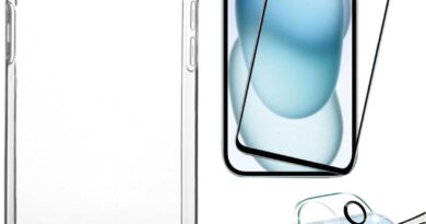 Kit Capinha Capa Compatível com iPhone 13 14 15 16 16e + Película 3D Vidro Temperado + Película de Câmera (iPhone 15 Plus)