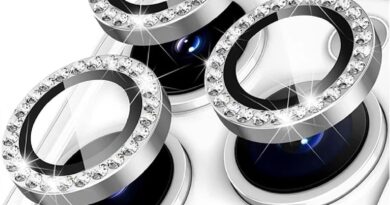 Kit Película Lente Câmera Brilho Compatível Com iphone 11 12 13 14 15 16 Pro Max Prateado iphone 16 plus