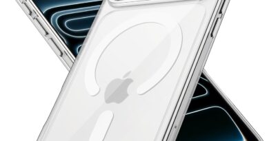 JETech Capa Magnética para iPhone 17 Pro Max 6,9 Polegadas Compatível com MagSafe, Case Protetora de Telefone à Prova de Choque, Parte Traseira Transparente Anti-Riscos (Claro)