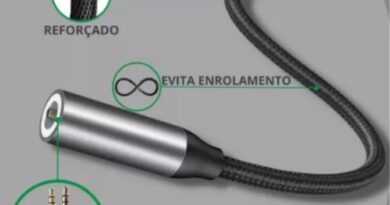 Kit com 2 Adaptadores Premium P2 – Compatível com Lightning iPhone 6/7/8/X/11/12/13/14 Pro Max e Fones de Ouvido Universal.