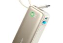Anker Nano Power Bank, Carregador Portátil de 10.000 mAh com Cabo USB-C Integrado, Saída Máxima de 30W, para iPhone 17/iPhone 16/Série 15, MacBook, AirPods e Mais, Branco