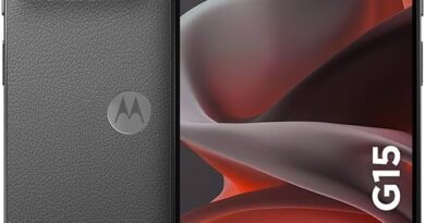 Smartphone Motorola Moto g15-256GB 12GB (4GB RAM+8GB Ram Boost) e Camera 50MP com AI e Night Vision Bateria de 5200 mAh Tela FHD+ 6.7″ com Superbrilho NFC – Grafite