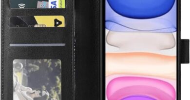 Capa Capinha Carteira Flip Couro Compatível Apple iPhone 11 Premium (PRETO)