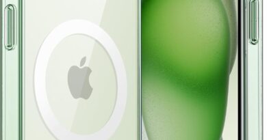 JETech Capa Magnética para iPhone 15 6,1 Polegadas Compatível com o Carregamento sem fio MagSafe, Case para Celular à Prova de Choque, Capinha Parte Traseira Claro Anti-Riscos (Verde)